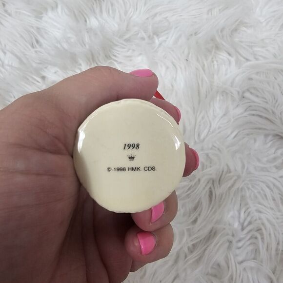 1998 HALLMARK  CHRISTMAS ORNAMENTS - SANTAS HIDDEN SURPRISE - Hinged Trinket Box - Picture 6 of 8